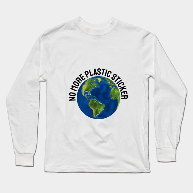 No More Plastic Long Sleeve T-Shirt by behappystore